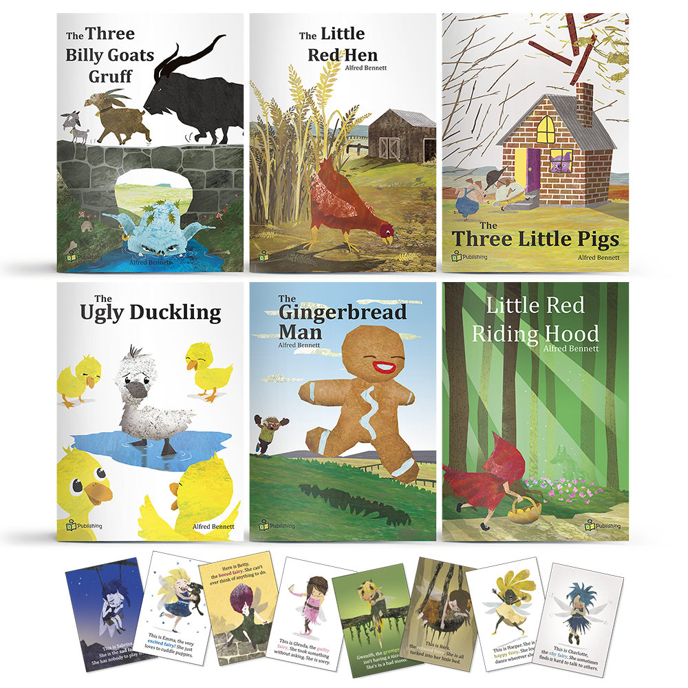Fairy Tale Big Book Set of 6 With 8 FREE Large 'Emotional Fairies' P